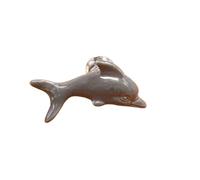 ZYAYNG 7PCS Ceramic Handle Cabinet Door Drawer Single Hole White Dolphin Sea World Cartoon Para Armarios(Gray)