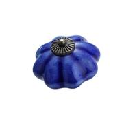 ZYAYNG 8PCS Garden Pumpkin Ceramic Handle Single-hole Hand-painted Cabinet Door Drawer Furniture 40MM Para Armarios(Color 17)