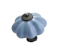 ZYAYNG 8PCS Garden Pumpkin Ceramic Handle Single-hole Hand-painted Cabinet Door Drawer Furniture 40MM Para Armarios(Color 16)