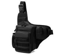ZYAYNG Bolsa para Equipo De Pesca Bolso de Hombro Impermeable for Pesca, Deportes al Aire Libre, Ciclismo, Bandolera, Mochila Individual, Viaje, Escalada, Bolso de Camping para Equipo De Pesca(Black)
