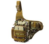 ZYAYNG Bolsa para Equipo De Pesca Bolso de Hombro Impermeable for Pesca, Deportes al Aire Libre, Ciclismo, Bandolera, Mochila Individual, Viaje, Escalada, Bolso de Camping para Equipo De Pesca(Brown)