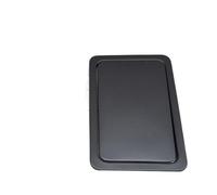 ZYAYNG Built-in Countertop Trash Bin Lid and Waste Chute, Stainless Steel Balance Flap Cover, Black Grommet Swing Can Para Cocina(Black Small)