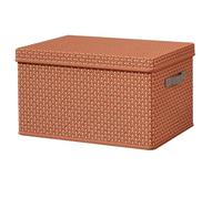 ZYAYNG Caja De Almacenamiento Plegable Caja de almacenamiento plegable lavable, cesta for la colada, contenedores plegables, organizador juguetes con tapa, 5 uds Para Ropa(Red,45x35x24cm)