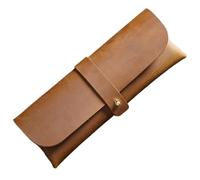 ZYAYNG Estuche De Cuero para BolíGrafos Estuche for lápices de Cuero Vintage, Bolsa for bolígrafos con Cremallera Hecha a Mano, papelería for cosméticos portátil for Oficina para BolíGrafos(Color1)