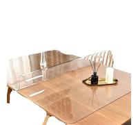 ZYAYNG Mantel De PVC Mantel de Mesa Vidrio Suave, Mantel Transparente PVC, Cubierta Rectangular Impermeable, tapete a Prueba Aceite for Cocina, 2 uds para Picnic Al Aire Libre(80cmx140cm)