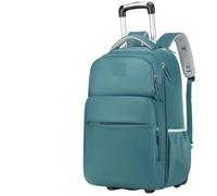 ZYAYNG Mochila Escolar Con Ruedas Mochila con ruedas de negocios, bolsa equipaje viaje impermeable escolar Para Viajar(Green)