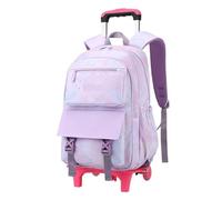 ZYAYNG Mochila Escolar Con Ruedas Mochila con ruedas for niñas, mochila escolar, mochilas escolares for niños, for estudiantes Para Viajar(2 wheels purple)