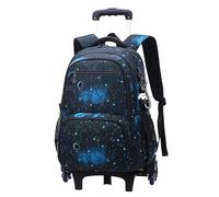 ZYAYNG Mochila Escolar Con Ruedas Mochila con ruedas Mochilas escolares for estudiantes for for niñas y niños Para Viajar(Deep blue)