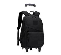 ZYAYNG Mochila Escolar Con Ruedas Mochila escolar con ruedas Maleta de nailon Para Viajar(6 Wheels black)