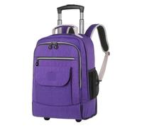 ZYAYNG Mochila Escolar Con Ruedas Mochila escolar con ruedas, mochila, de viaje gran capacidad, bolsa Para Viajar(Purple)