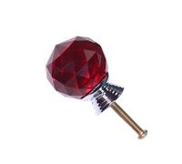 ZYAYNG Perillas De Cristal Para Puertas De Gabinetes 8 Pomos Redondos De Cristal Diamante 30 Mm For Armarios, Cajones, Cocina Y Muebles Para Puertas De Gabinetes(Color 3)