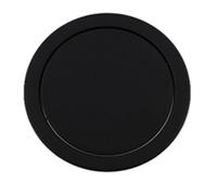 ZYAYNG Round Stainless Steel Flap Flush Recessed Built-in Balance Swing Lid Cover Trash Bin Garbage Can Kitchen Counter Top Para Cocina(Black 25.2CM)