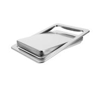 ZYAYNG Stainless Steel Trash Bin Lid Embedded Type Recessed Garbage Cover Countertop Flap Kitchen Fixture Bath Supply Para Cocina