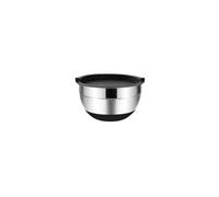 ZYAYNG TazóN De Acero Inoxidable Para Mezclar 1/6PCS Silicone Bottom Thickened with Lid Cooking Basin Stainless Steel Egg Beating Salad Mixing Kitchen Baking Para Mezclar Y Servir(18 cm)