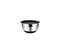 ZYAYNG TazóN De Acero Inoxidable Para Mezclar 1/6PCS Silicone Bottom Thickened with Lid Cooking Basin Stainless Steel Egg Beating Salad Mixing Kitchen Baking Para Mezclar Y Servir(14cm)