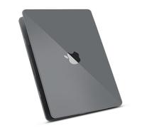 ZYB Funda para 2025 2024 2022 MacBook Air 13,6 Pulgadas M4 A3240 M3 A3113 M2 A2681, Ultrafina Carcasa Protectora Dura de Plástico, Cristal Gris Oscuro