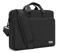 ZYB Grande Impermeable Maletin Portátil 15,6 16 Pulgadas, Bolsa Fundas Ordenador Portátil 15.6 16 Pulgadas para Lenovo HP MacBook Pro ASUS MSI Acer Samsung etc Bolsa de Mensajero de Hombres - Negro