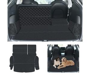 ZYB Impermeable Anti-rasguños Oxford Alfombrillas de Cubeta Maletero para Coche Tesla Model Y 2025 2024 2023 2022-2020, Funda Maletero de Coche Model Y para Perros, Bandeja Maletero Model Y Accesorios