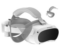 ZYBER - Correa de cabeza actualizada para accesorios PICO 4 VR, diseño más ancho y grueso, auriculares ajustables compatibles con Pico4