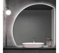 ZYBOWAYL Espejo Baño Antivaho Inteligente con Luz LED 80cm 90cm Espejo de Pared Retroiluminado 3 Color Regulable 3000K/4000K/6000K, Ajuste de Brillo(Right Under Cut,90 * 90cm/36 * 36")