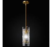 ZYBWL Iluminación Colgante De Una Sola llama Moderna Lámpara De Araña De Vidrio Retro Altura Ajustable Lámpara De Araña Oro Cocina Comedor Dormitorio E27 Enchufe