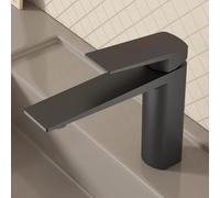 ZYCDP Grifo Monomando Lavabo agua Fria y Caliente Grifos para Lavabos de Baño Laton Negro