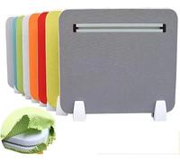 ZYCHSJXA Biombo de privacidad para Escritorio, Separador de Oficina Esencial para la decoración del hogar, Color Gris, 30x100 cm, separación Flexible del Espacio de Trabajo, Elegante Escudo