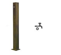 ZYCHSJXA Grifo de jardín - Grifo Independiente de Acero Inoxidable 304 para riego Exterior. Diseño S&P Solutions Uso en césped.