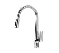 ZYCHSJXA Grifo Mezclador extraíble de Doble Boquilla para Fregadero con Filtro de Agua de Cocina, para Agua Potable Pura, Compatible con Conector G9/16, fácil instalación y diseño Elegante.