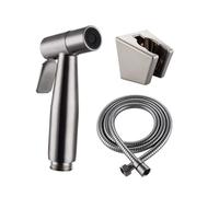 ZYCHSJXA Juego de mangueras con Soporte de Pared - Acero Inoxidable 304 Lavadora de Inodoro Pistola rociadora Grifo Boquilla de Descarga presurizada Asiento de Ducha Válvula Angular