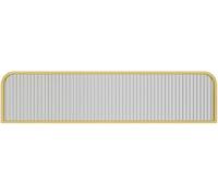 ZYCHSJXA Separadores de Acero Inoxidable para comedores, Media Pared, mostrador, Valla Baja, mamparas de Vidrio para restaurantes y hoteles (Dorado, 25x150cm/9.84x59.05in)