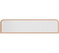 ZYCHSJXA Separadores de Acero Inoxidable para comedores, Medias Paredes, mostradores, mamparas Bajas de Cristal para restaurantes y hoteles (Dorado - 2,25 x 50 cm / 9,84 x 19,68 Pulgadas)