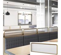 ZYCHSJXA Separadores de Hierro para comedores, mamparas Bajas semiprivadas para encimeras, Espacios de Trabajo, oficinas y restaurantes (Dorado, 60x100cm/23.62x39.37in)