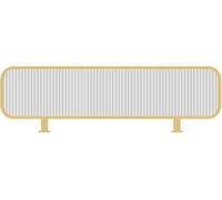 ZYCHSJXA Separadores de Hierro para comedores, Paneles de Vidrio para mostradores, oficinas, restaurantes, hoteles y áreas públicas (Dorado, 40x150cm/15.74x59.05in)