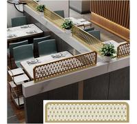 ZYCHSJXA Separadores para comedores, Paneles divisores de encimera de Metal Dorado, Valla Baja, mamparas de Vidrio para hogar, Oficina, Restaurante, Hotel (B, 40x120cm/15.74x47.24in)