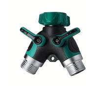 ZYCHSJXA Unidad, Controlador de distribución de Agua de Cuatro válvulas unidireccionales de aleación de Zinc para riego de jardín, césped, Grifo, Interruptor de tubería de unión, Plantas (d