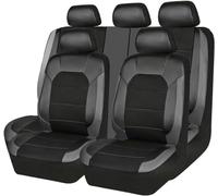ZYCQ Funda Asiento Coche para Hyundai iX-35 ix35 SUV,Cuero Impermeable Funda de Asiento Protector Accesorios,D/Grey