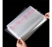 Zydiwo 200pcs Bolsas de Celofán Transparentes Plastico Bolsas de Celofan Autoadhesivas Bolsas Plastico OPP con Adhesivo para Regalos Caramelo Galletas de Boda Chocolates Bocadillos (16x27cm)