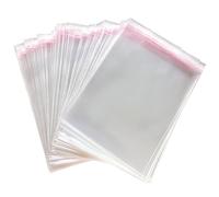 Zydiwo 200pcs Bolsas de Celofán Transparentes Plastico Bolsas de Celofan Autoadhesivas Bolsas Plastico OPP con Adhesivo para Regalos Caramelo Galletas de Boda Chocolates Bocadillos (16x22cm)