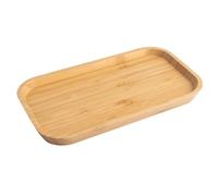 ZYDYRX Bandeja Bambú Bandeja Bambú Pequeña Bandeja Madera Rectangular Ovalada Bandeja Madera Cocina Bandeja Bambú Ornamental 25 * 14 * 2cm Bandeja Bambú para Juego Té Vajilla Cosmética
