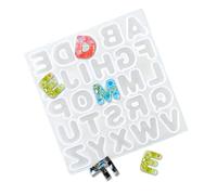 ZYDYRX Molde Epoxi Letras Molde Alfabeto Crystal Drip Molde Silicona DIY Molde Llavero Colgante Alfabeto Molde Silicona Abecedario para Bisutería Bricolaje Manualidades Decoración