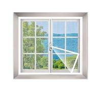 ZYEFGMFRQ 1 Pieza de Ancho 50/60/70/80 cm Casa Verano Mosquitera Blanca Simple Pantalla Ventana Cinta autoadhesiva 2 Cremallera Doble Cortina Puerta más Flexible(White - Width 70cm,Height 210cm)