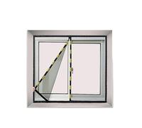 ZYEFGMFRQ 1 Unidad de 180/190/200 Ancho Autoadhesivo Invisible imán for el hogar Pantalla magnética Ventana mosquitera Malla Cortina Red Arena(120cm Height,180cm Width)