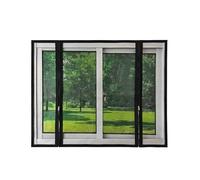 ZYEFGMFRQ 1 Unidad de Ancho 140/150/160/170cm mosquitera con Cremallera Doble Cara Malla Invisible densa Desmontable Lavable sin Taladro fácil Instalar for el hogar(Width160cm,Height100cm)