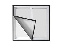 ZYEFGMFRQ 1pc Ancho 90/95/100/105cm Malla de Pantalla Ventana Insecto Negro, Cortina antimoscas for Interiores Tul Verano Invisible Anti-Mosquitos Red Lavable extraíble(Width 105cm,High 70cm)