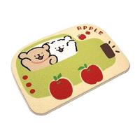 ZYEFGMFRQ Alfombra Absorbente de Cachemira imitación for baño, pie Resistente a la Suciedad, fácil cuidar Puerta, 1 ud(Apple Cart,120x180cm47.2x70.8in)