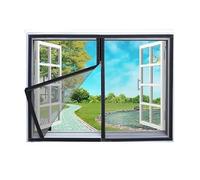 ZYEFGMFRQ Malla autoadhesiva Transparente Invisible for Ventana, antimosquitos, Color Blanco, 200/220/250M, Negro, 1 Unidad(Black - Width 250cm,Height 200cm)