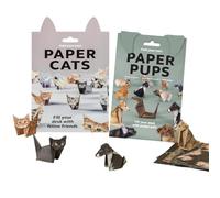 ZYEKIU 100 Piezas Kit de Origami de Gatos de Papel, Origami para Gatos de Origami en 3D, Manualidades de Gatos y Perros para Adultos y Niños Amantes de Los Animales Regalo de Decoración