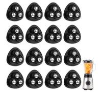ZYEKIU 16 Pcs Rueda Adhesiva para Muebles Rotación de 360 Ruedas Muebles, Ruedas Giratorias Pequeñas Adhesivas Mini Ruedas Giratorias para Mueble Pequeñas Mesita Caja (Bolas Acero Blancas)