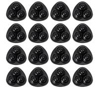 ZYEKIU 16 Pcs Rueda Adhesiva para Muebles Rotación de 360 Ruedas Muebles, Ruedas Giratorias Pequeñas Adhesivas Mini Ruedas Giratorias para Muebles Pequeñas Mesita Caja (Cuentas Nailon Negro)
